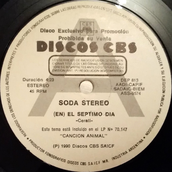 Soda Stereo — (En) El Séptimo Día cover artwork