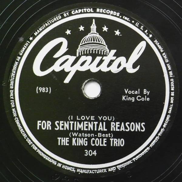 Nat King Cole — (I Love You) for Sentimental Reasons cover artwork