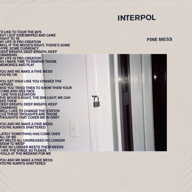Interpol Fine Mess cover artwork