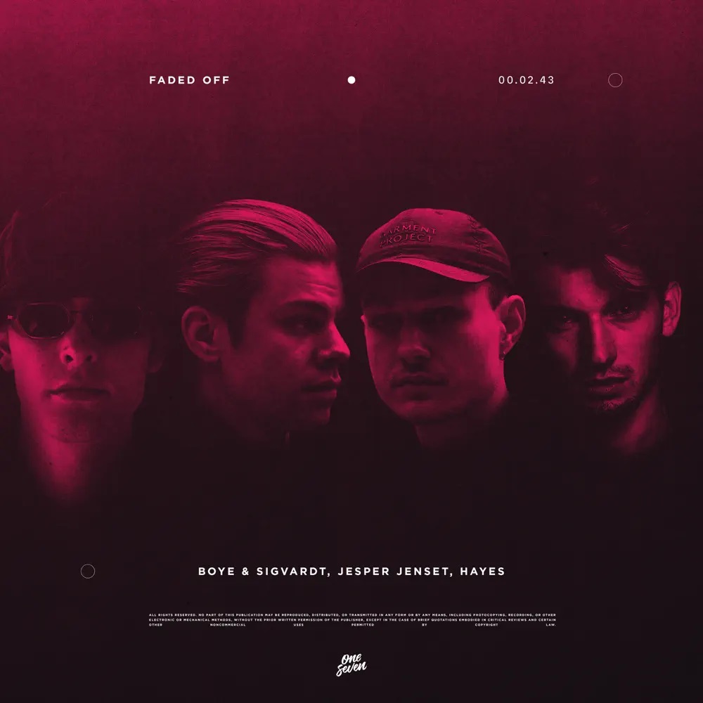 Boye &amp; Sigvardt, Jesper Jenset, & HAYES Faded Off cover artwork