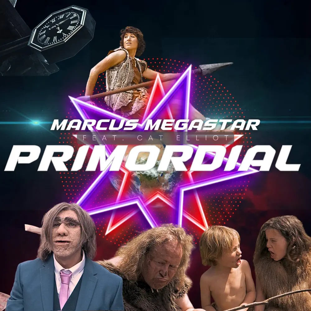 MARCUS MEGASTAR featuring Cat Elliott — PRIMORDIAL cover artwork