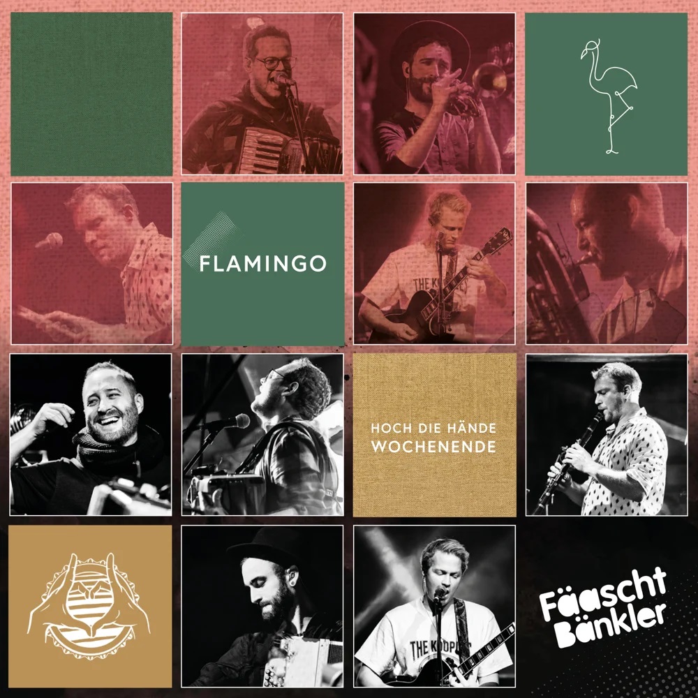 Fäaschtbänkler flamingo + hoch die hände wochenende cover artwork
