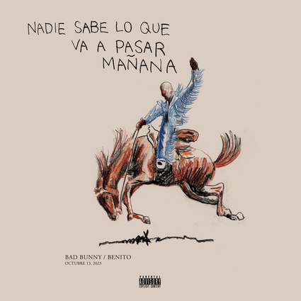 Bad Bunny featuring Eladio Carrión — THUNDER Y LIGHTNING cover artwork