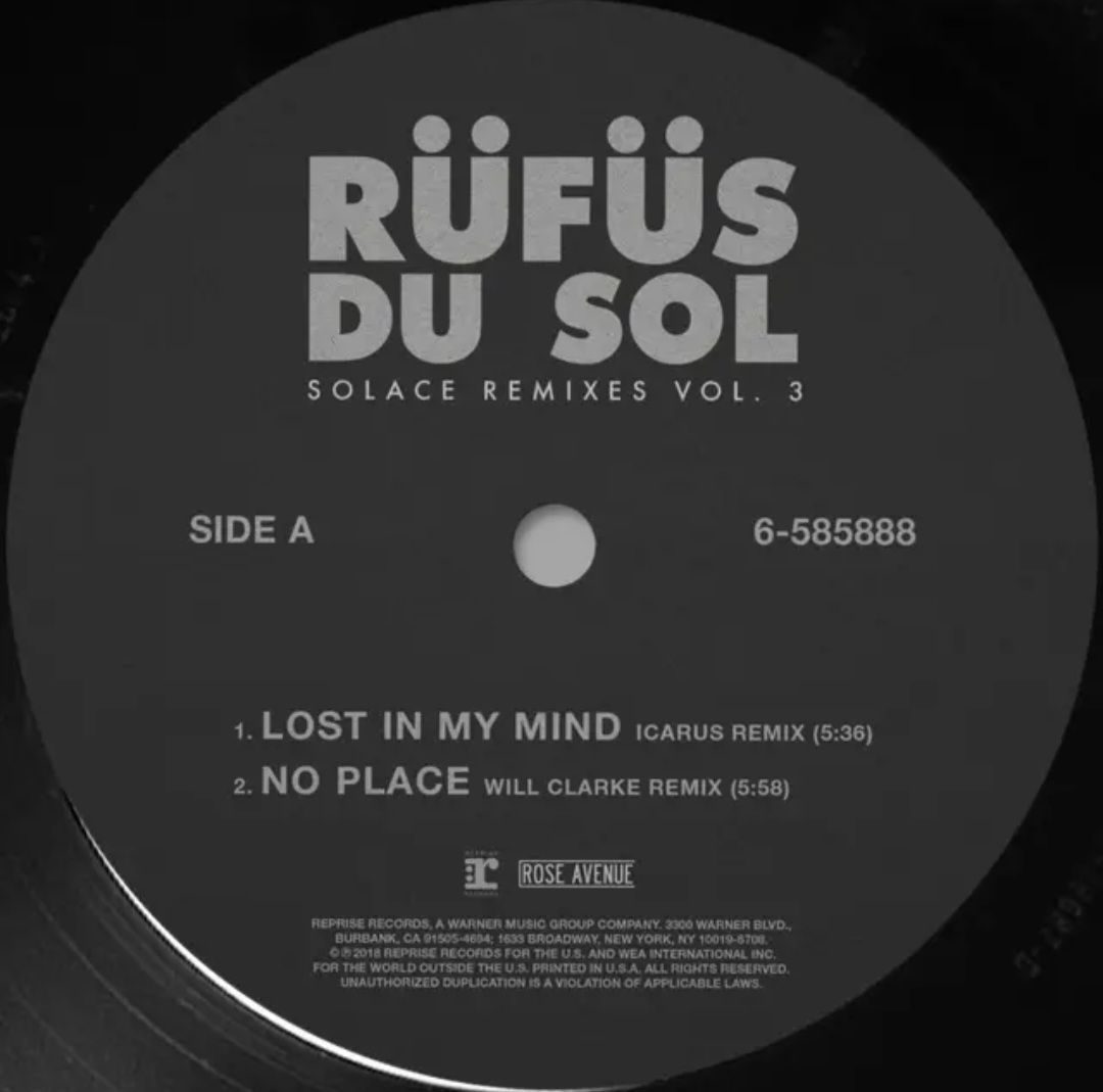 RÜFÜS DU SOL — Lost In My Mind (Icarus Remix) cover artwork