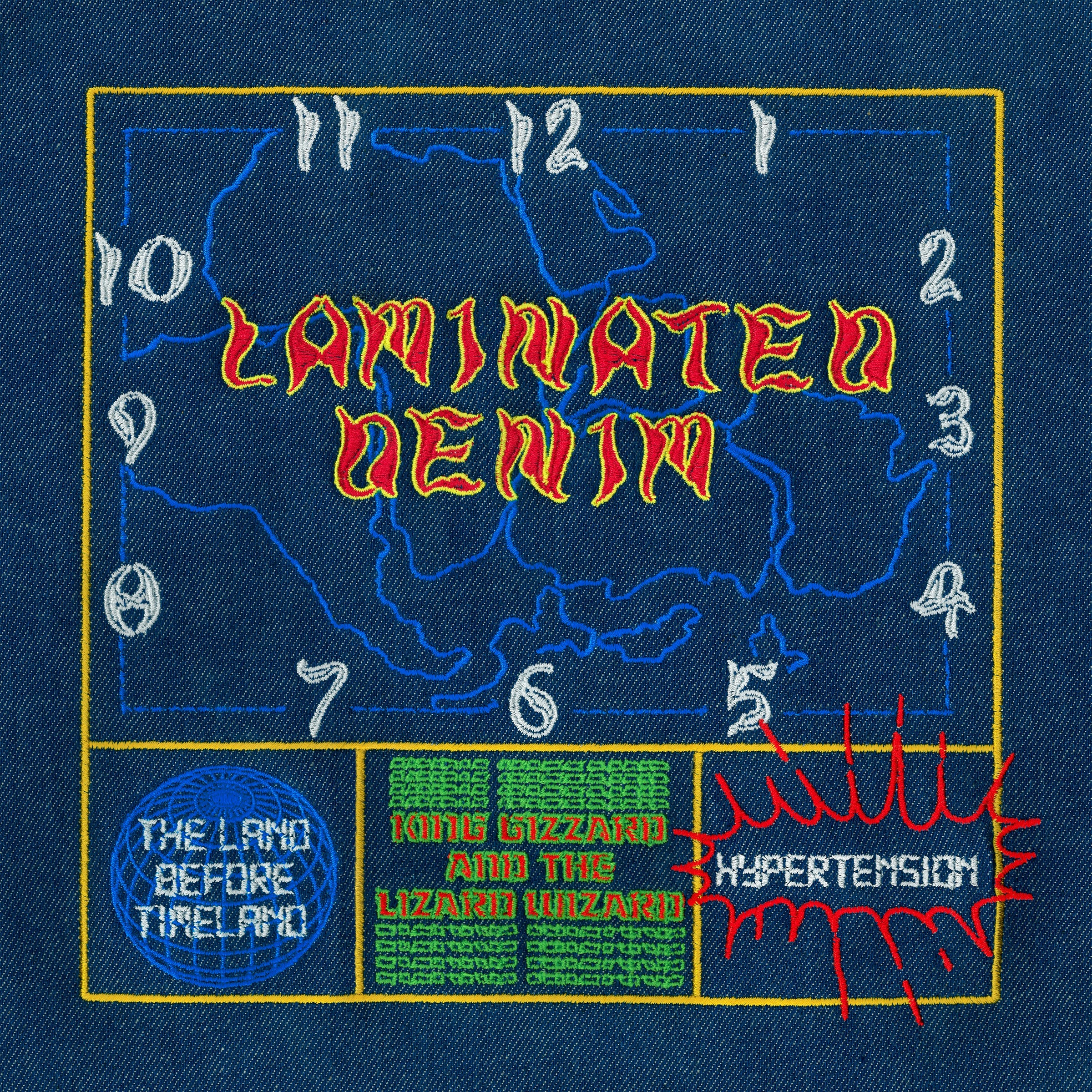 King Gizzard &amp; the Lizard Wizard Laminated Denim cover artwork