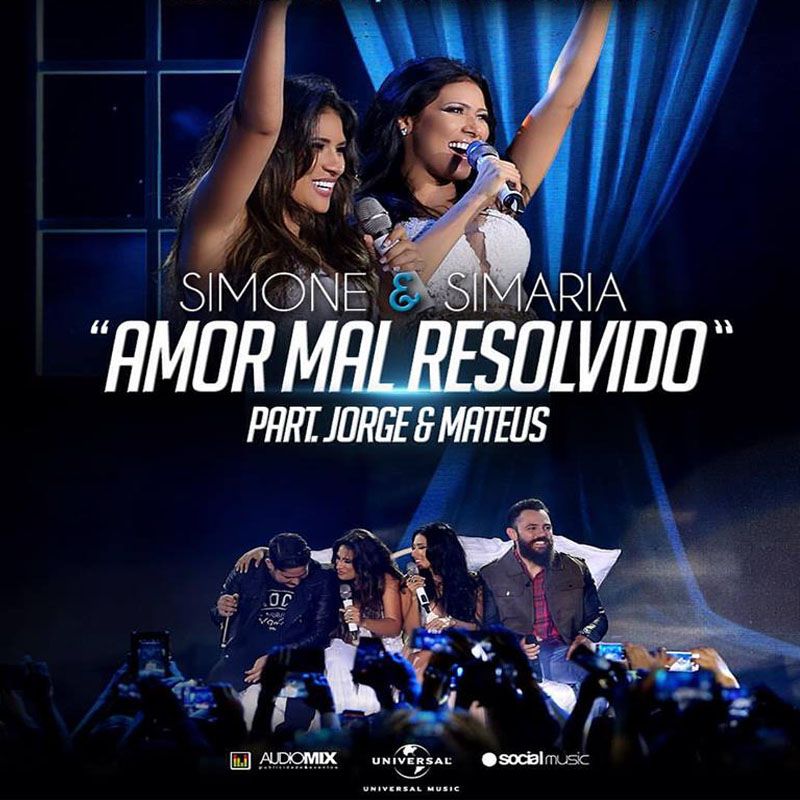 Simone &amp; Simaria featuring Jorge &amp; Mateus — Amor Mal Resolvido cover artwork