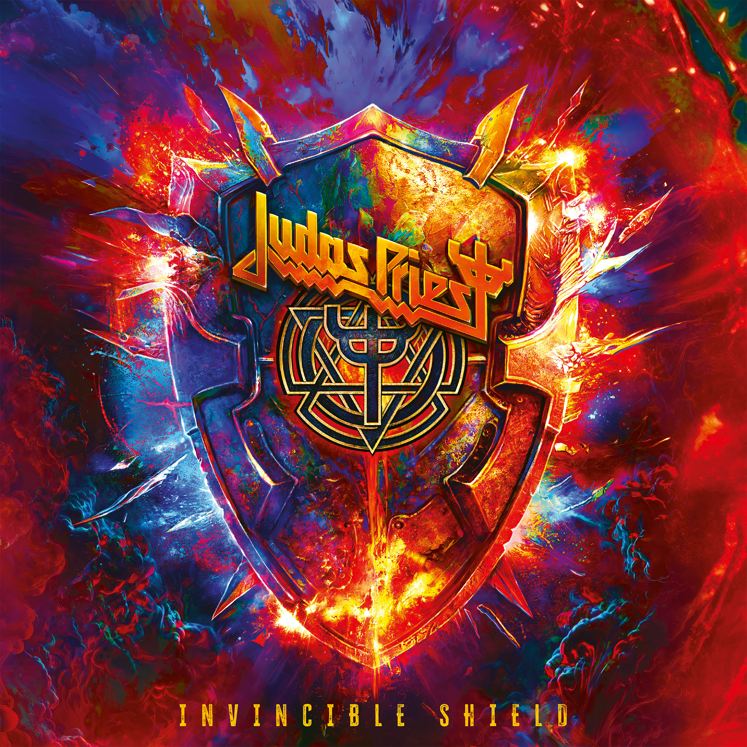 Judas Priest Invincible Shield cover artwork