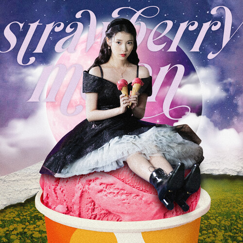 IU strawberry moon cover artwork
