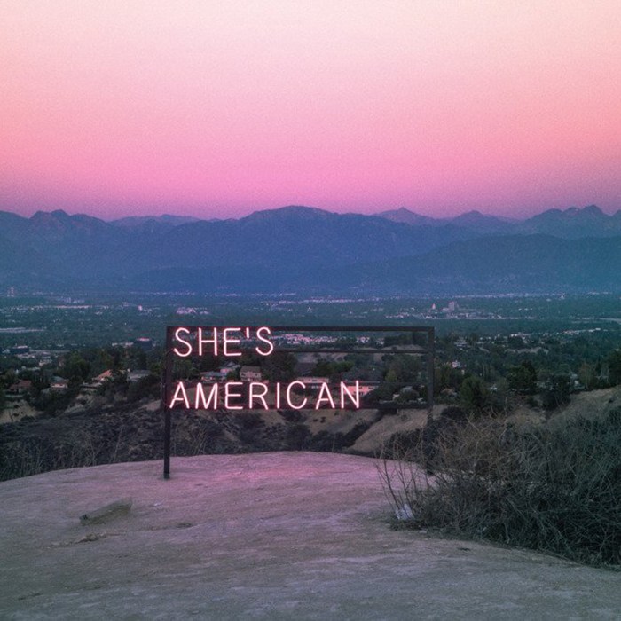 The 1975 — She&#039;s American cover artwork
