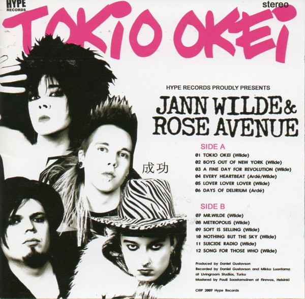 Jann Wilde &amp; Rose Avenue Tokio Okei cover artwork