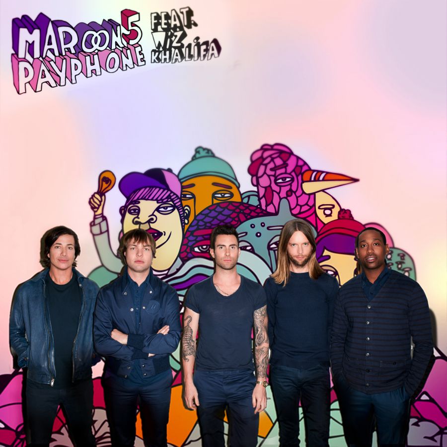 Maroon 5 ft. featuring Wiz Khalifa Payphone cover artwork