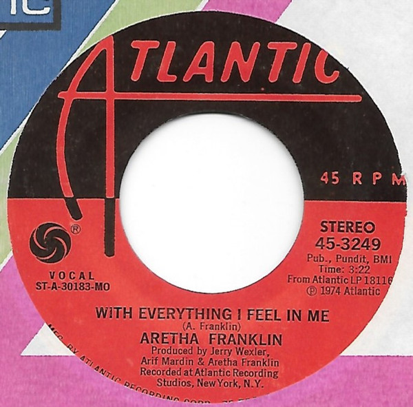 Aretha Franklin — With Everything I Feel in Me cover artwork