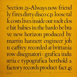 Section 25 — Dirty Disco cover artwork