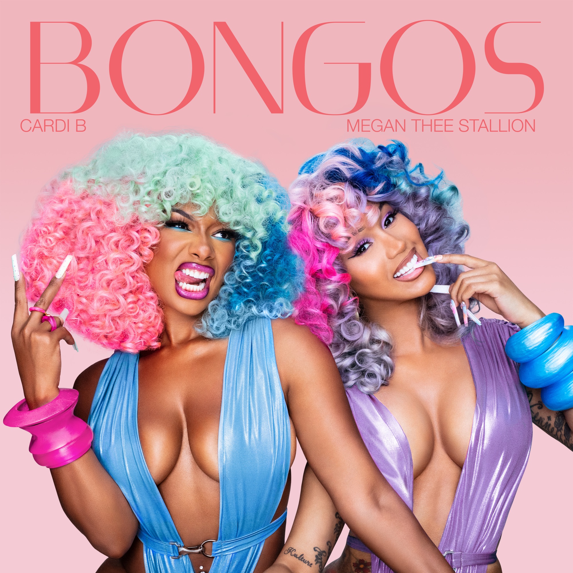 Cardi B & Megan Thee Stallion Bongos cover artwork