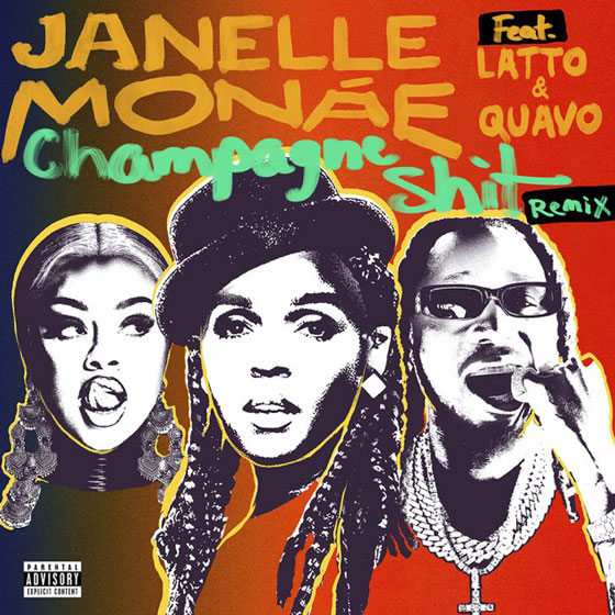Janelle Monáe featuring Quavo & Latto — Champagne Shit cover artwork