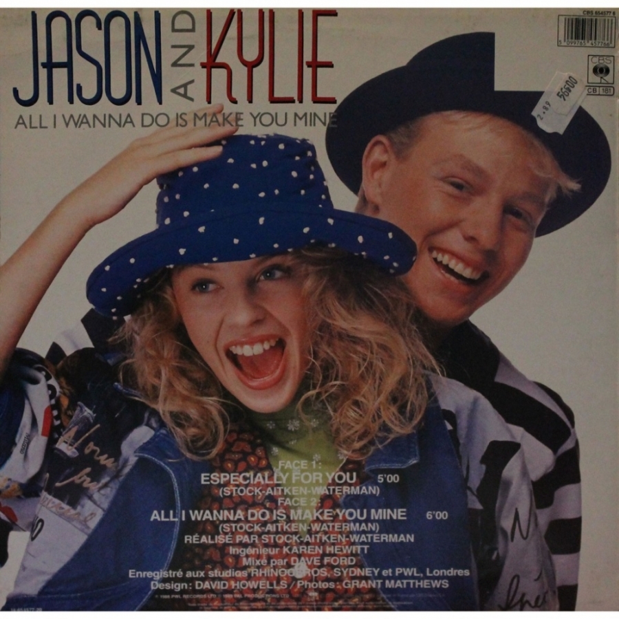Jason Donovan & Kylie Minogue — All I Wanna Do cover artwork