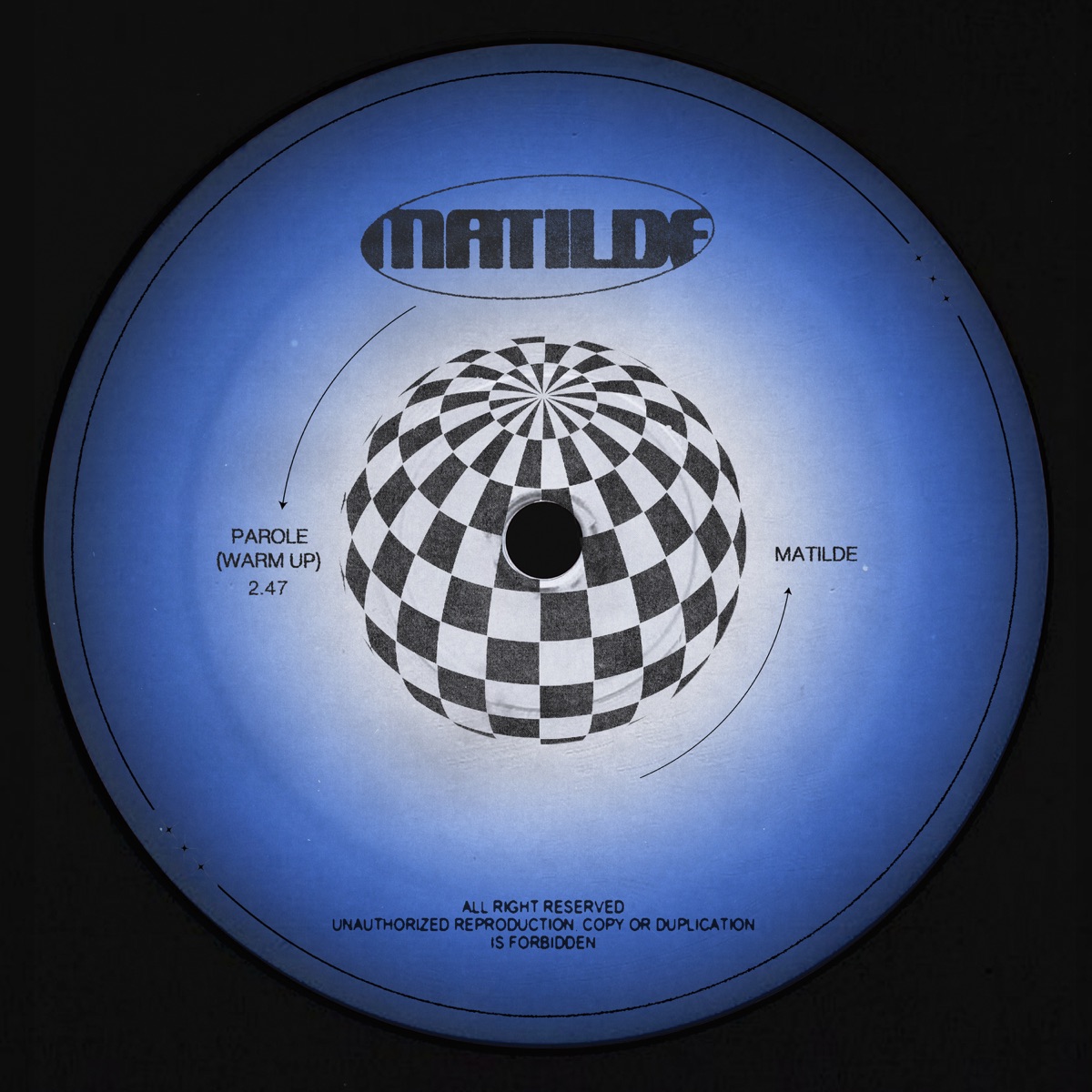 Matilde — Parole (Warm Up) cover artwork