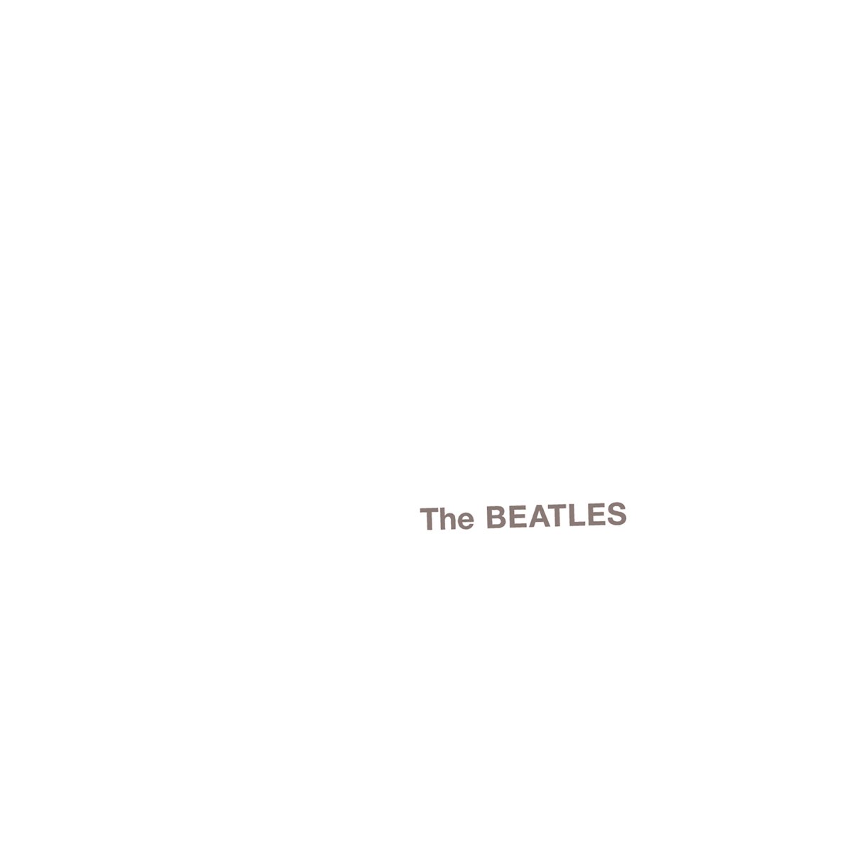 The Beatles The Beatles (The White Album) cover artwork