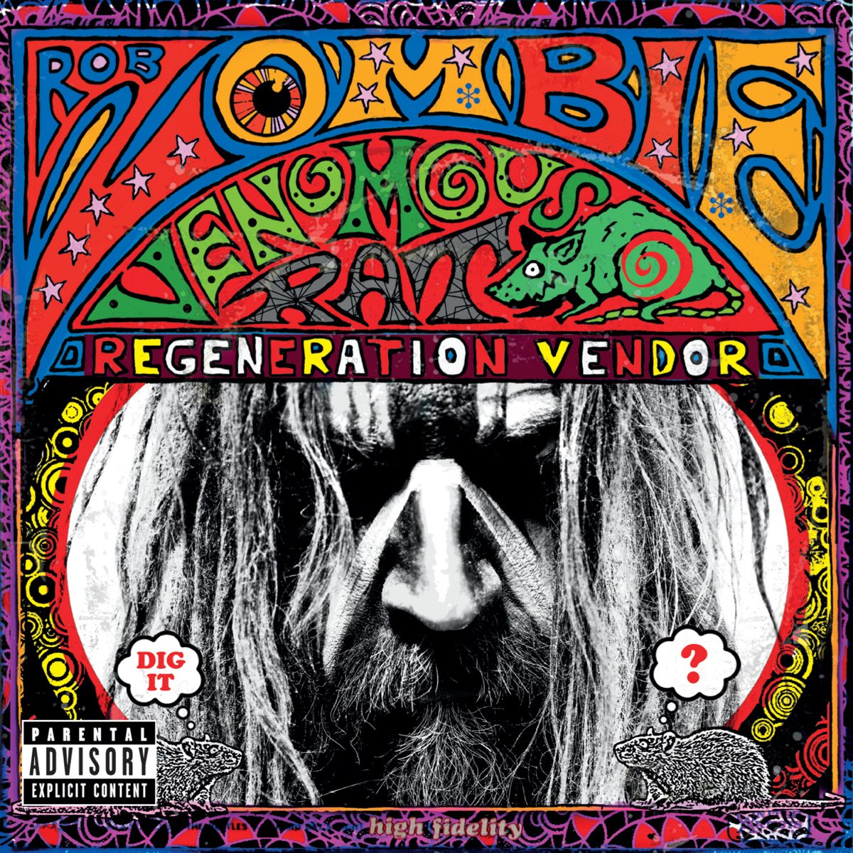 Rob Zombie Venomous Rat Regeneration Vendor cover artwork