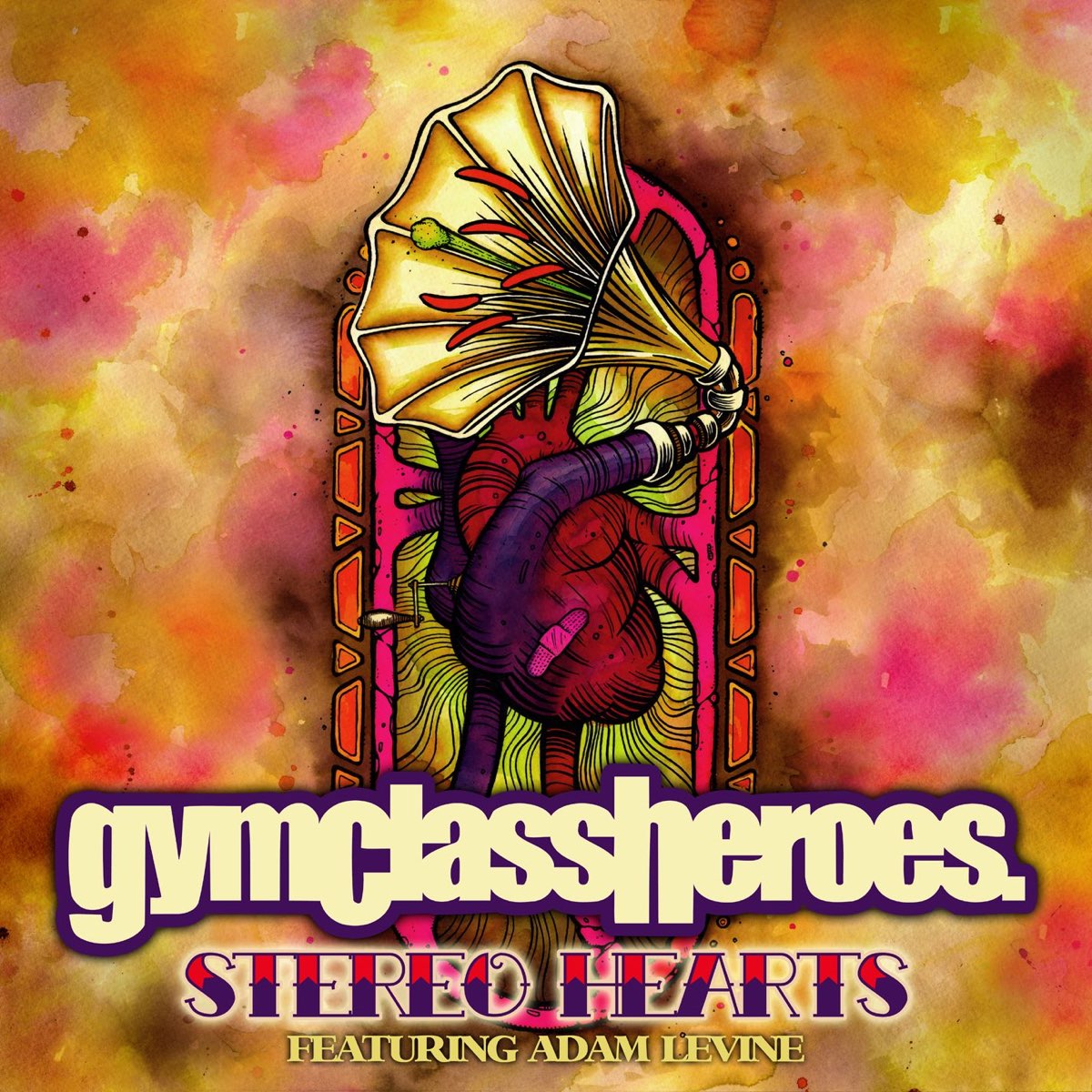 Gym Class Heroes featuring Adam Levine — Stereo Hearts cover artwork
