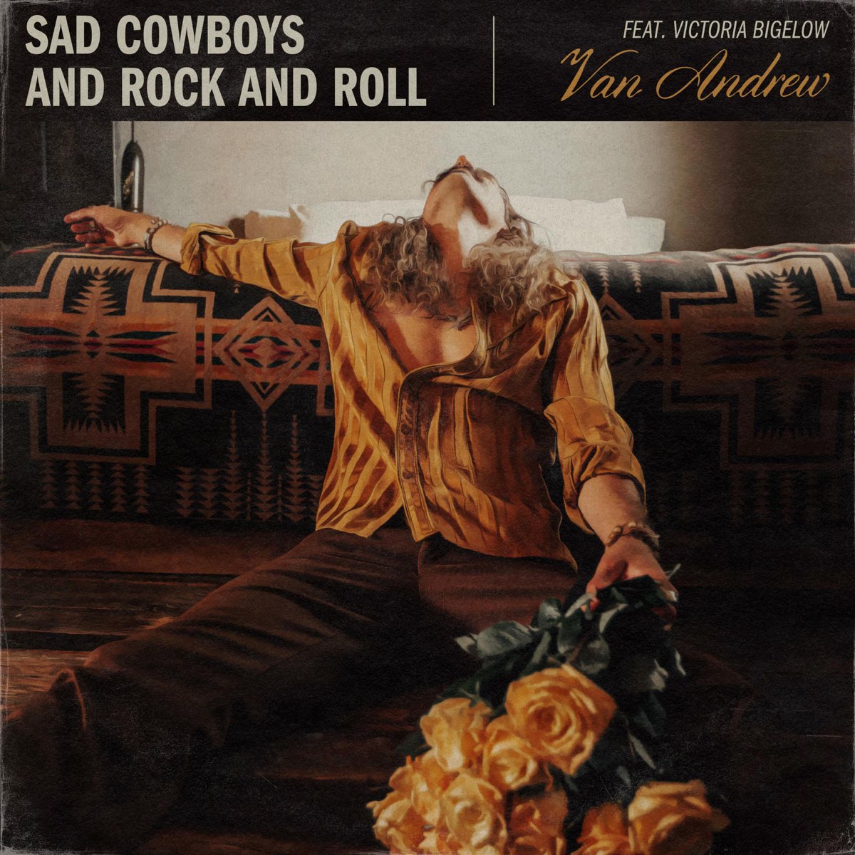 Van Andrew featuring Victoria Bigelow — Sad Cowboys and Rock and Roll cover artwork
