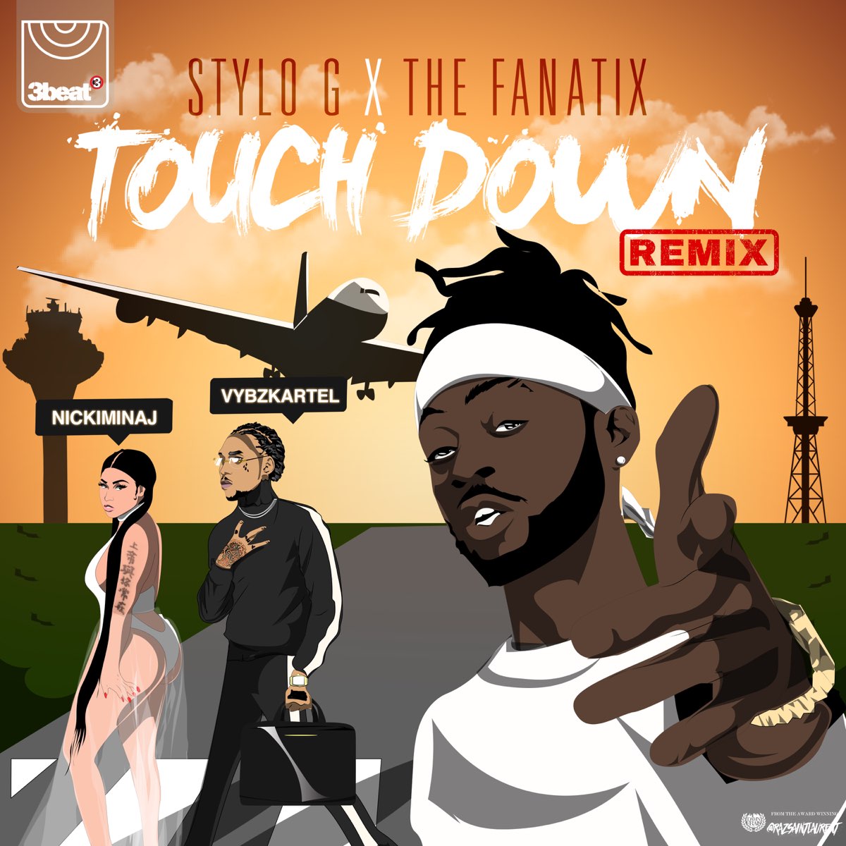 Stylo G & The FaNaTiX featuring Nicki Minaj & Vybz Kartel — Touch Down (Remix) cover artwork