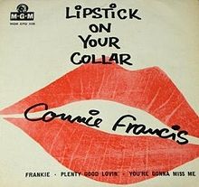 Connie Francis — Lipstick On Your Collar cover artwork