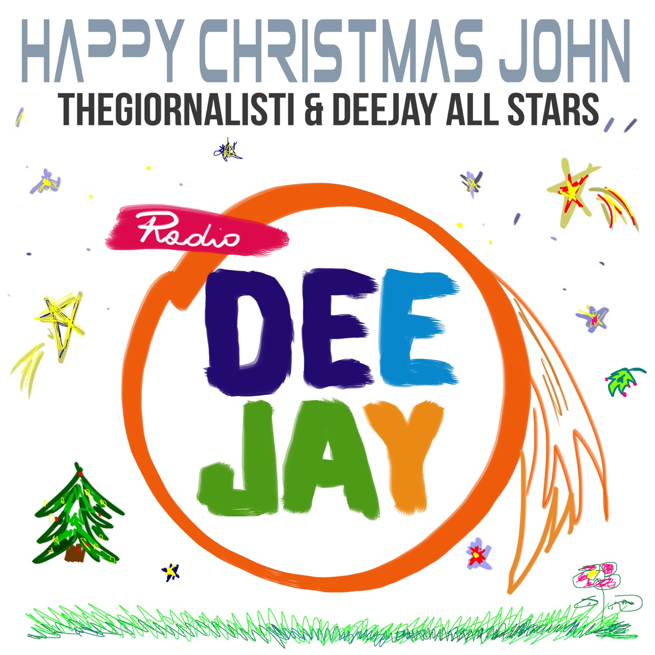 Thegiornalisti & Deejay All Stars Happy Christmas John cover artwork