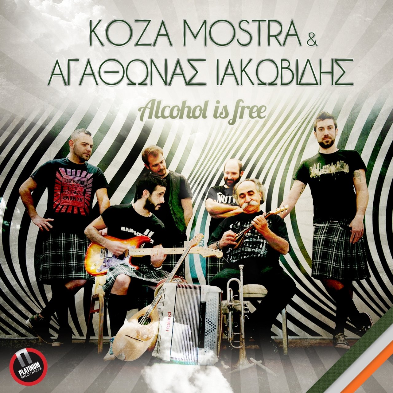 Koza Mostra featuring Agathonas Iakovidis — Alcohol Is Free cover artwork