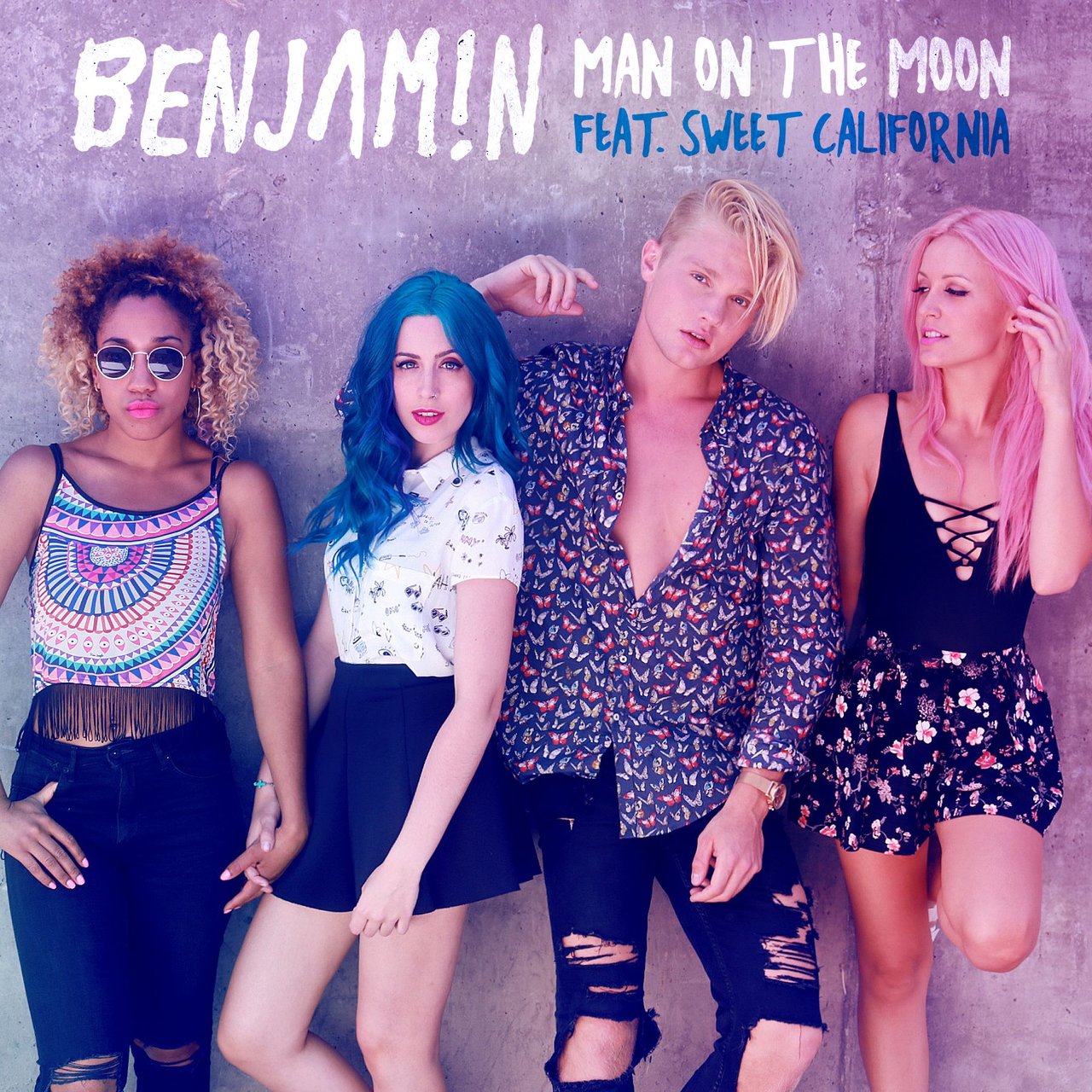 Benjamin ft. featuring Sweet California Man On the Moon cover artwork