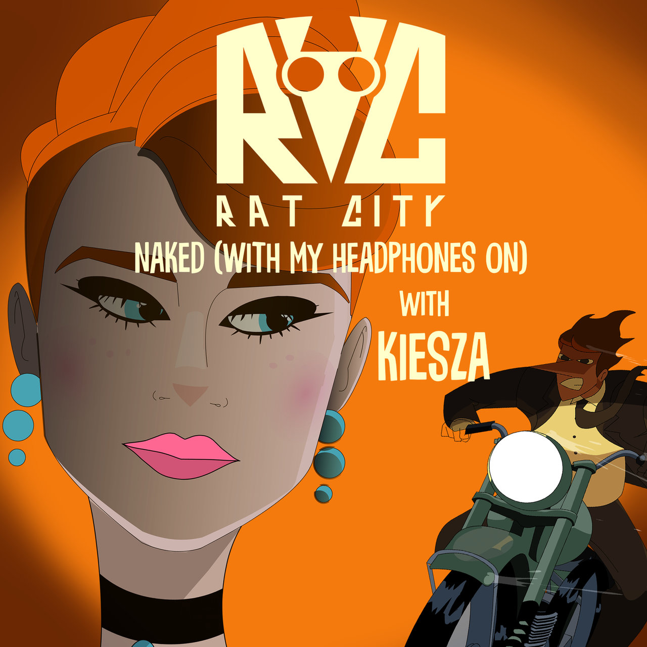 Rat City & Kiesza Naked (With My Headphones On) cover artwork