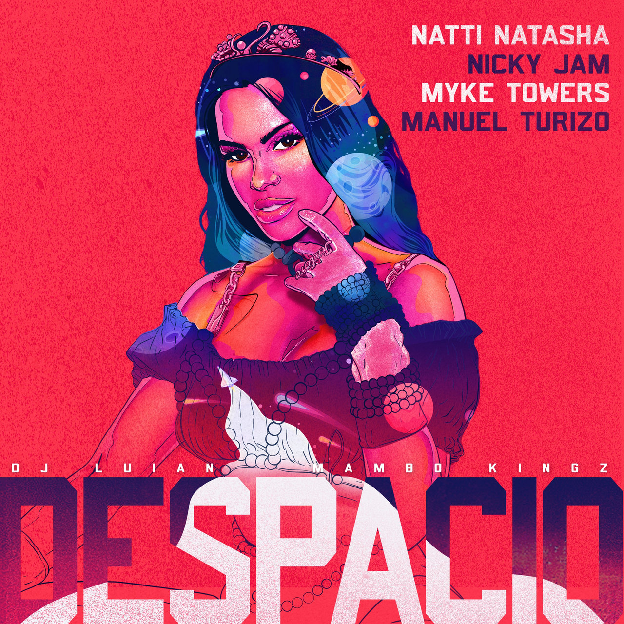 Natti Natasha, Nicky Jam, Myke Towers, & Manuel Turizo ft. featuring DJ Luian & Mambo Kingz Despacio cover artwork