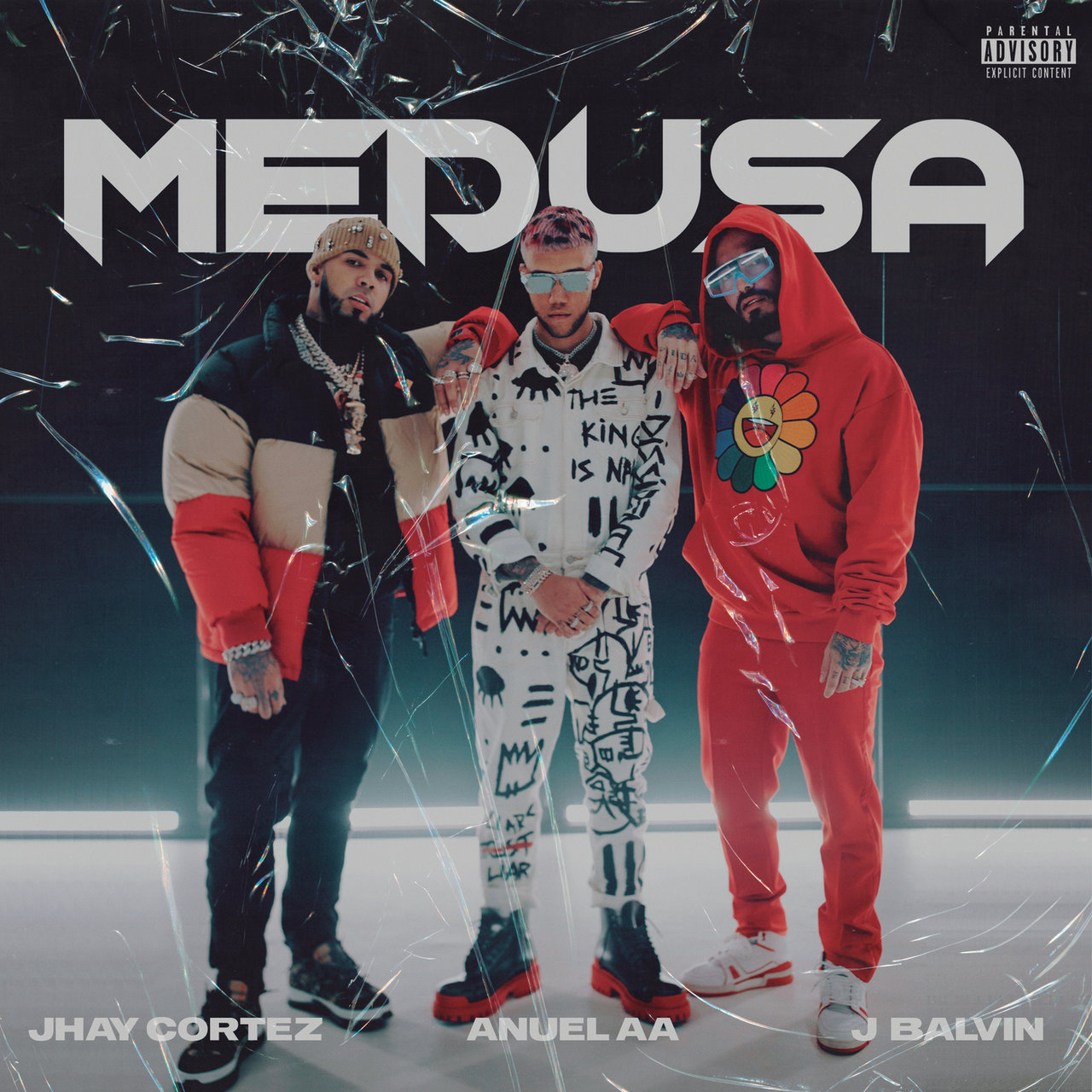 Jhayco, Anuel AA, & J Balvin Medusa cover artwork
