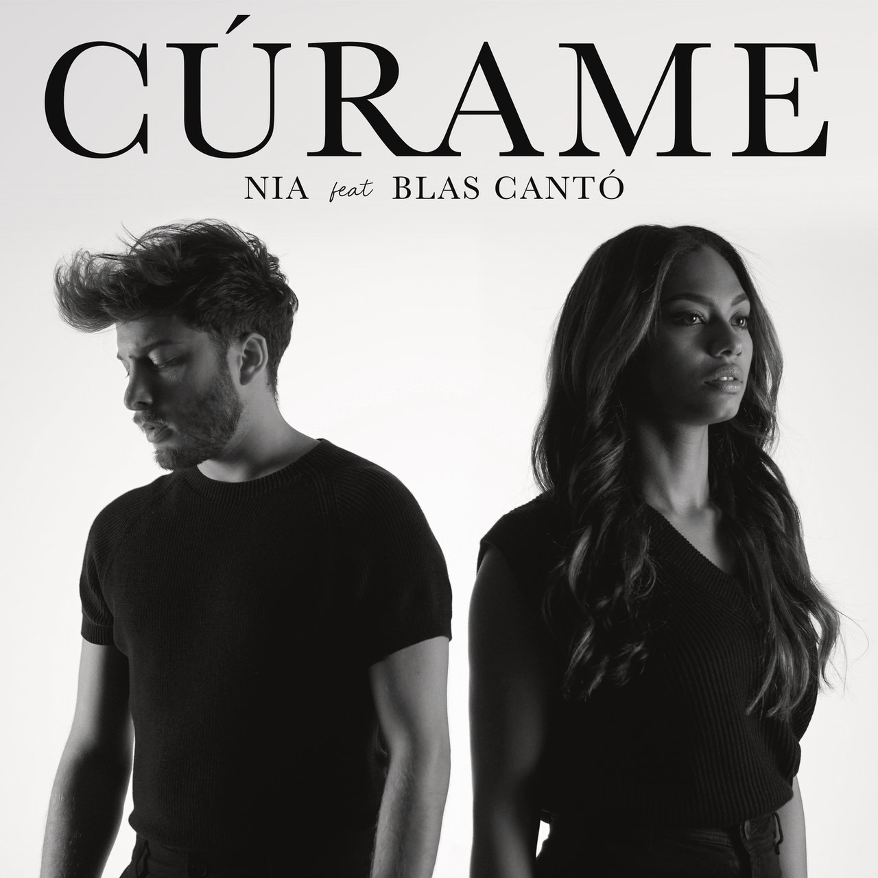 NIA featuring Blas Cantó — Cúrame cover artwork