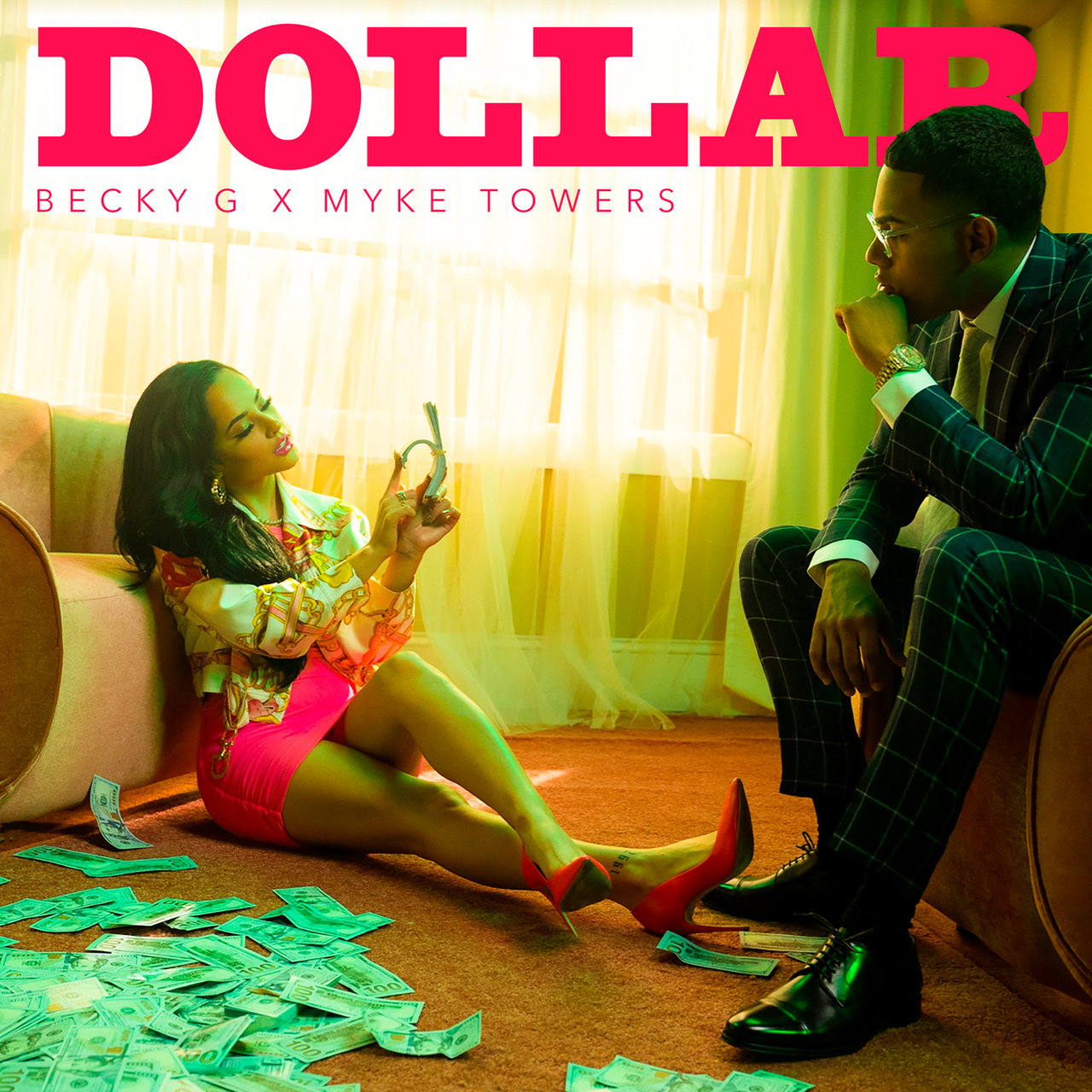 Becky G & Myke Towers DOLLAR cover artwork