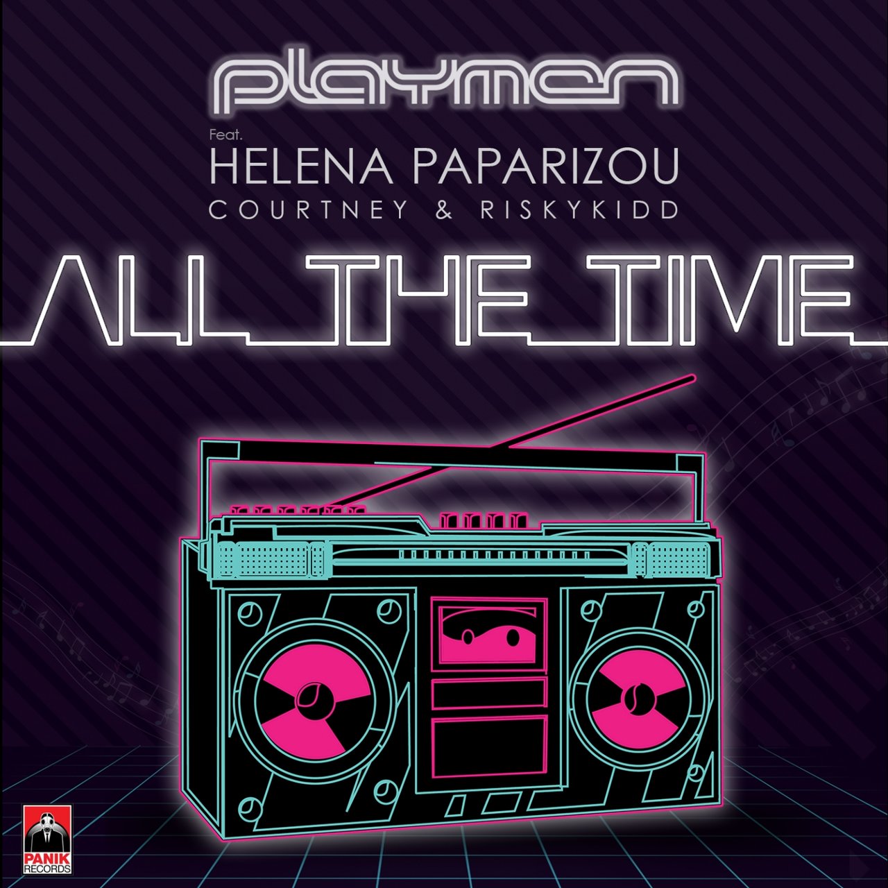 Playmen featuring Helena Paparizou, Courtney Parker, & RiskyKidd — All The Time cover artwork
