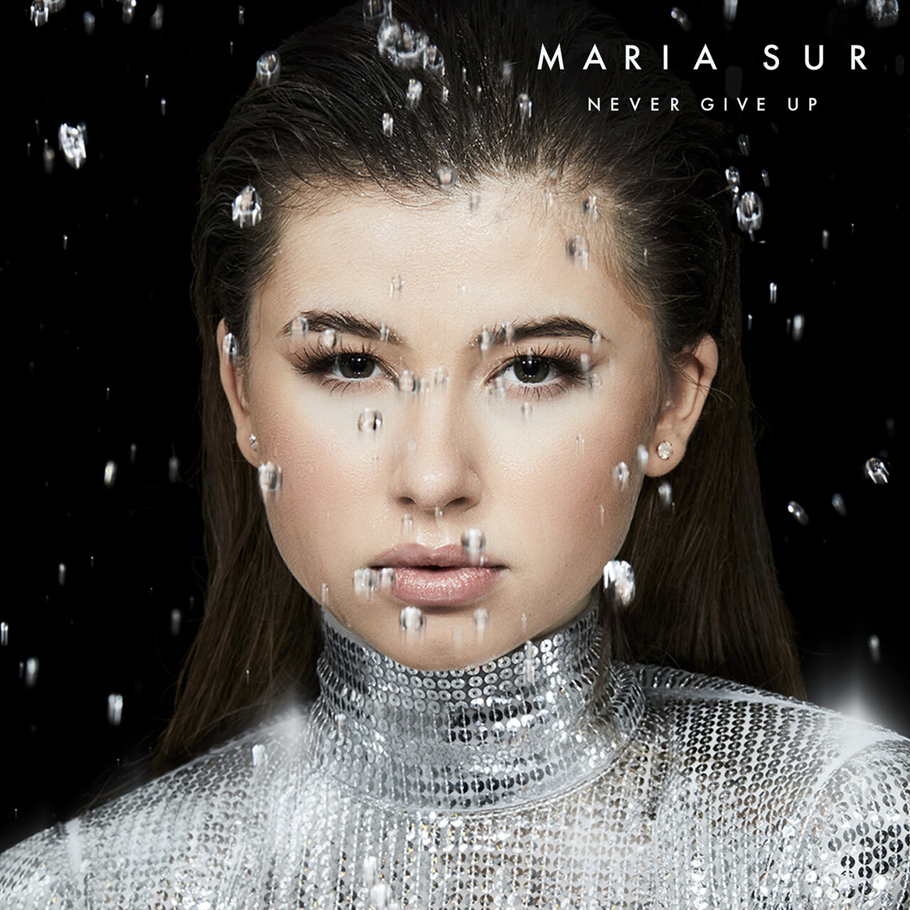 Maria Sur — Never Give Up cover artwork