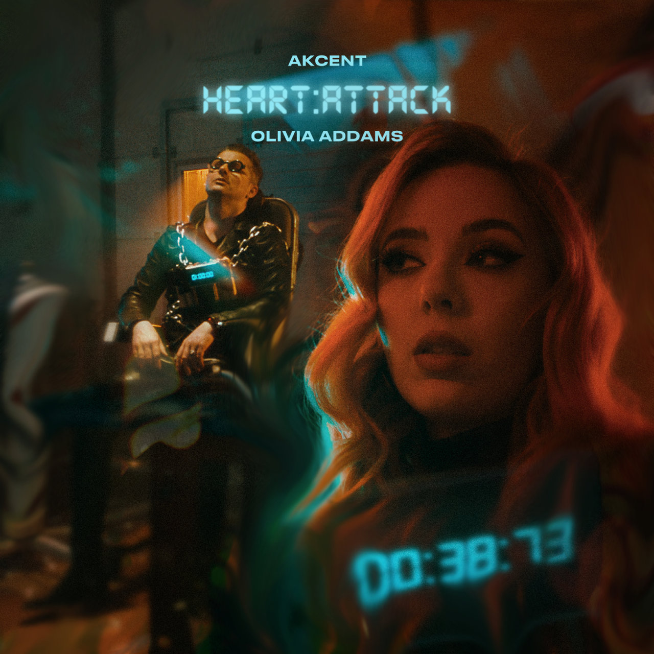 Akcent & Olivia Addams — Heart Attack cover artwork