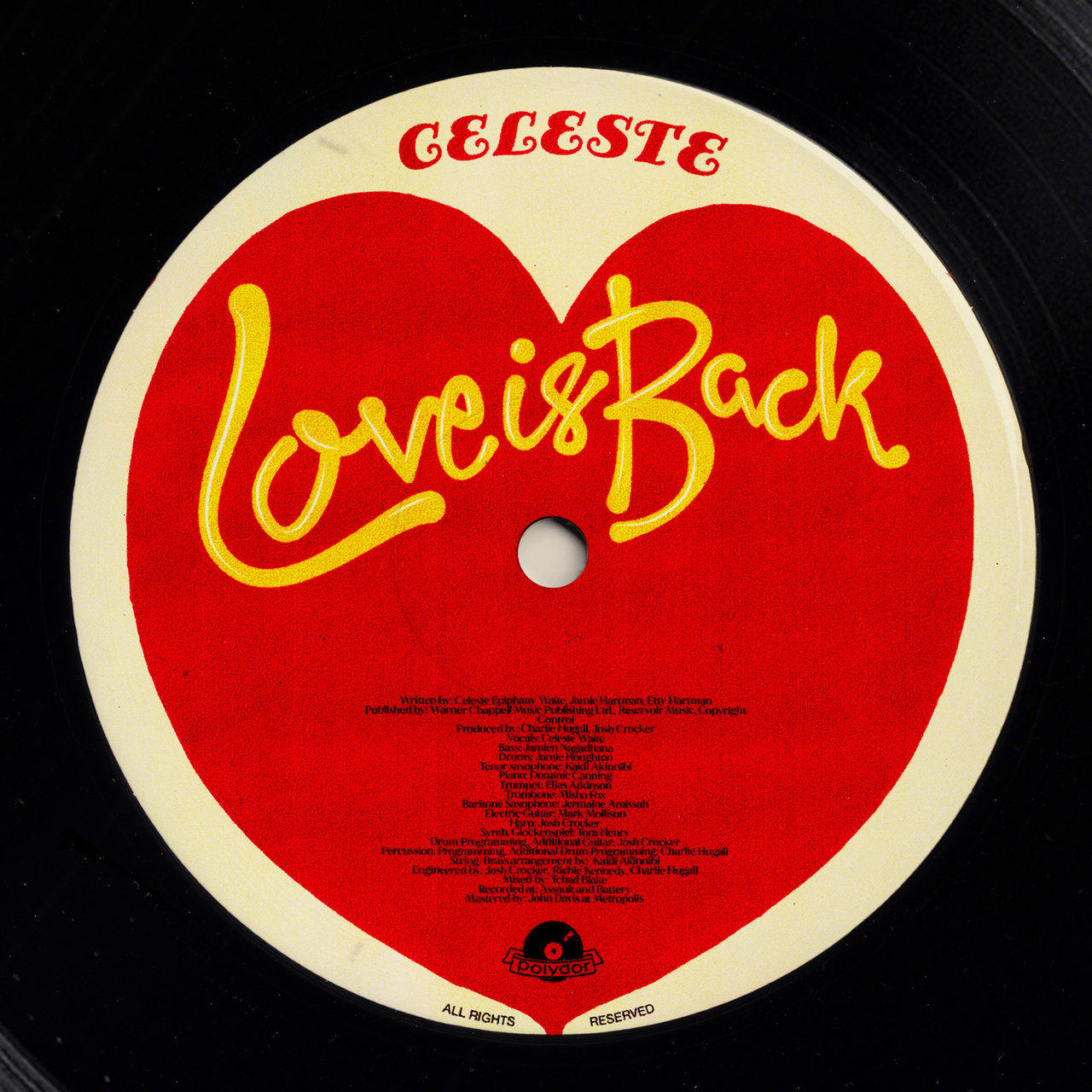 Celeste — Love Is Back cover artwork