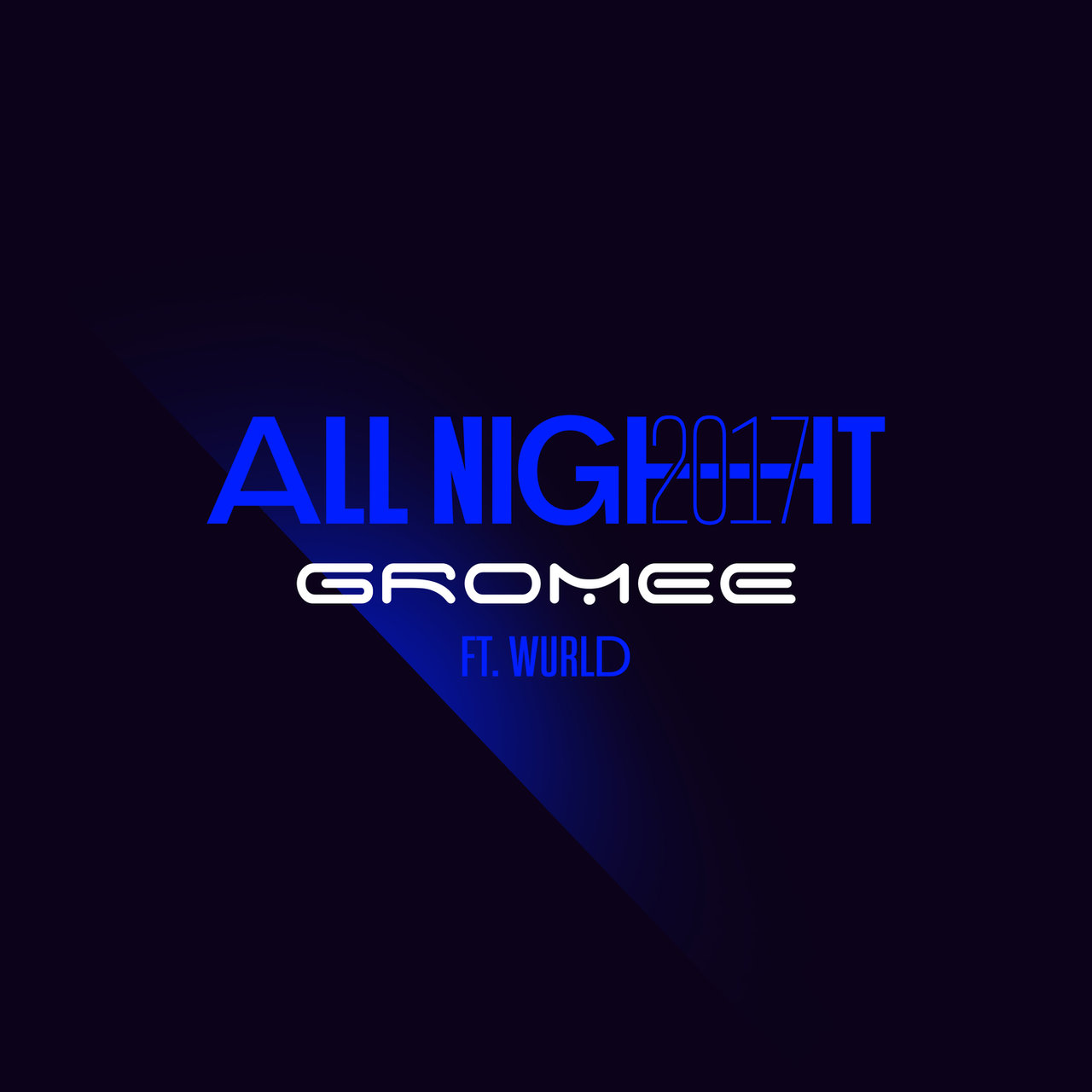 Gromee ft. featuring WurlD All Night 2017 cover artwork
