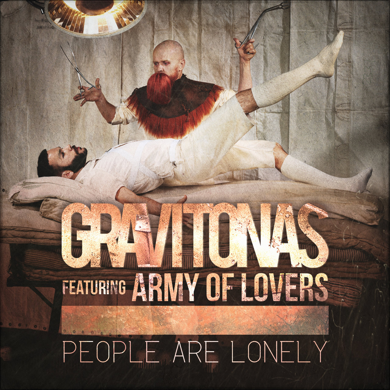 Gravitonas featuring Army of Lovers — People Are Lonely cover artwork