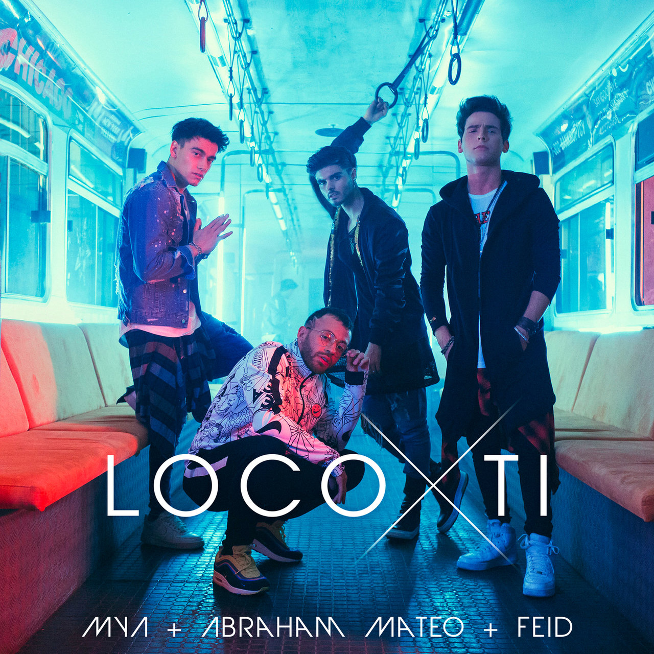 MYA, Abraham Mateo, & Feid — Loco por Ti cover artwork