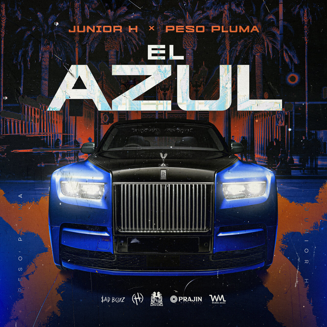 Junior H & Peso Pluma El Azul cover artwork