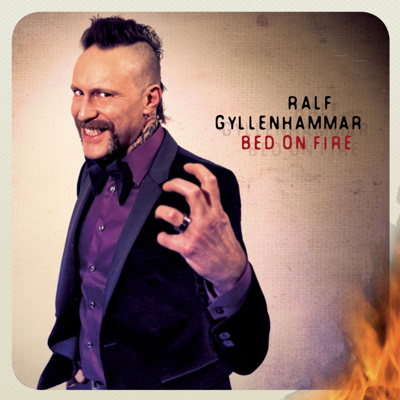 Ralf Gyllenhammar Bed on Fire cover artwork