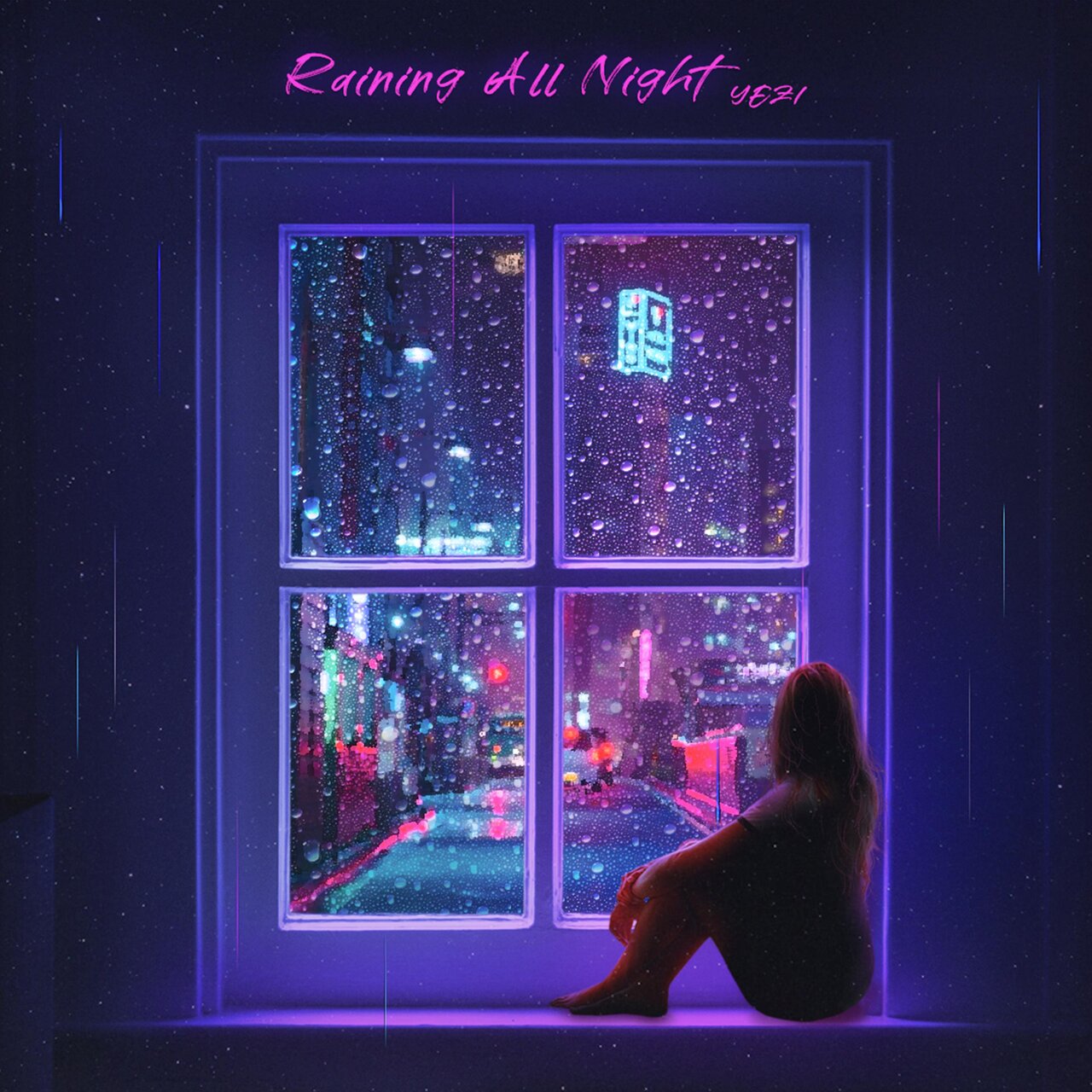 Yezi Raining All Night cover artwork
