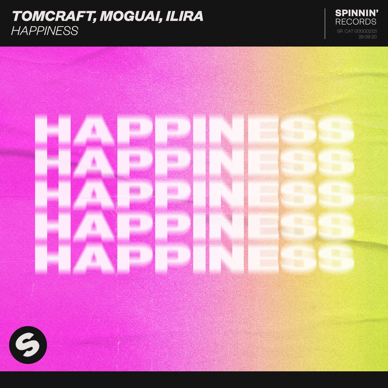 Tomcraft, MOGUAI, & ILIRA Happiness cover artwork