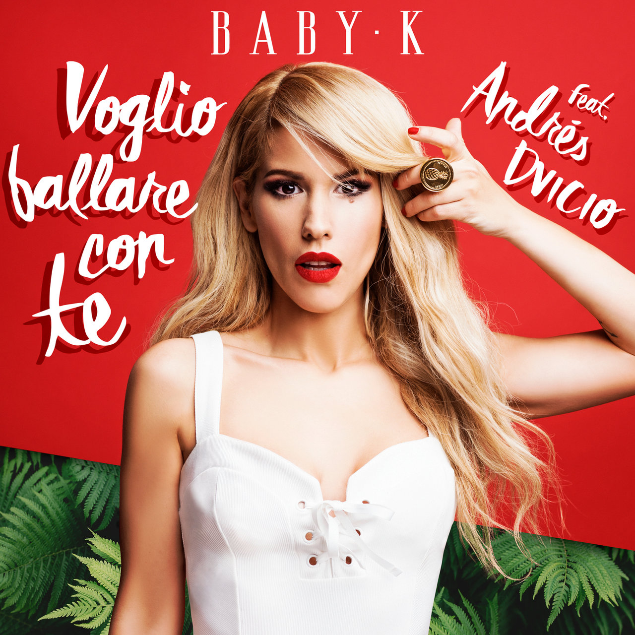 Baby K ft. featuring Andrés Dvicio Voglio ballare con te cover artwork