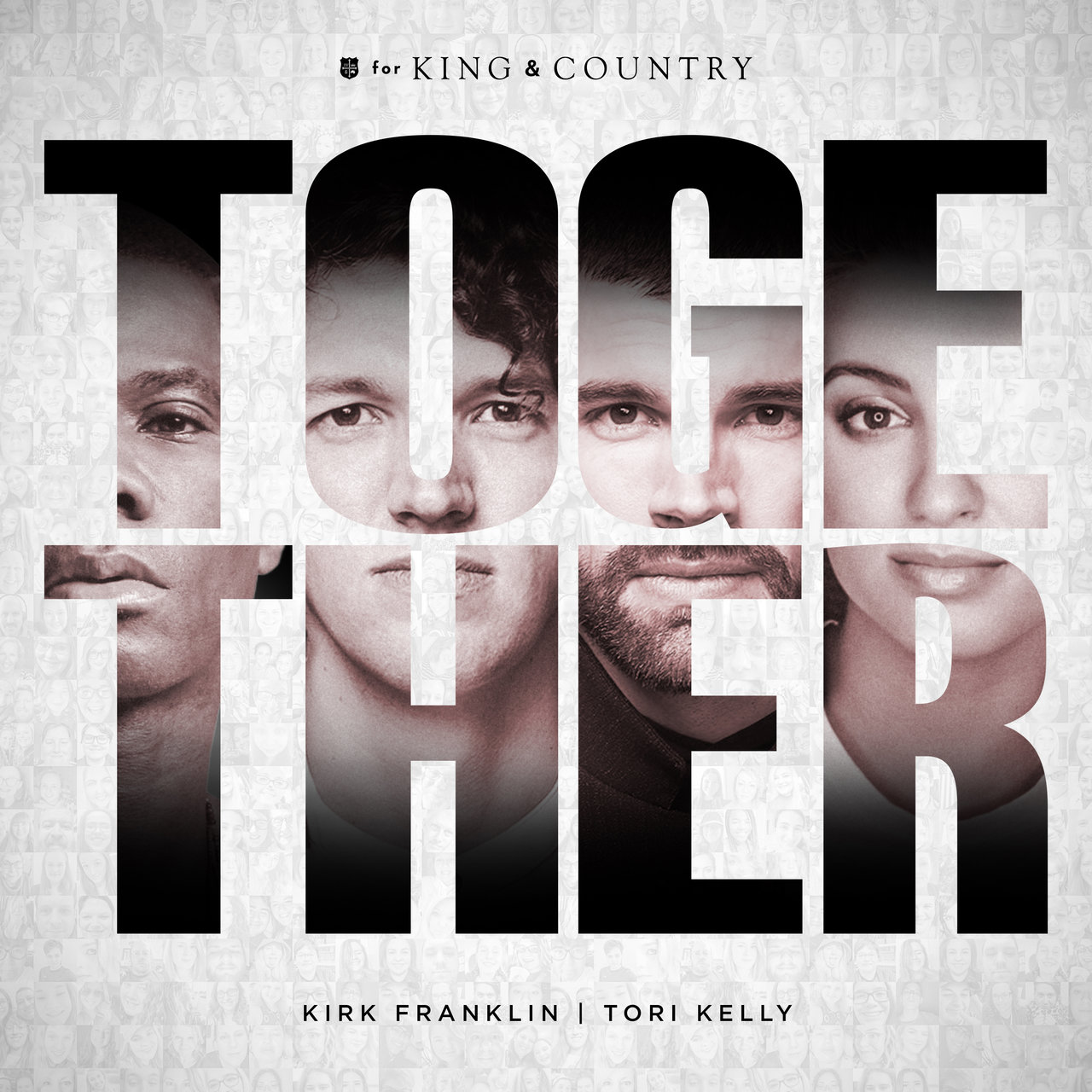 for KING &amp; COUNTRY, Tori Kelly, & Kirk Franklin — TOGETHER cover artwork