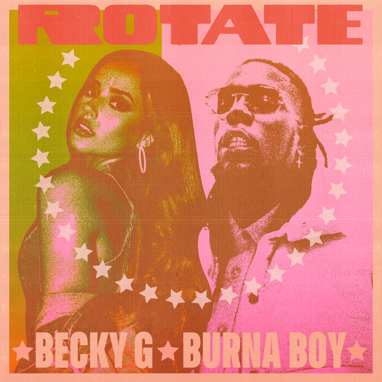 Becky G & Burna Boy Rotate cover artwork
