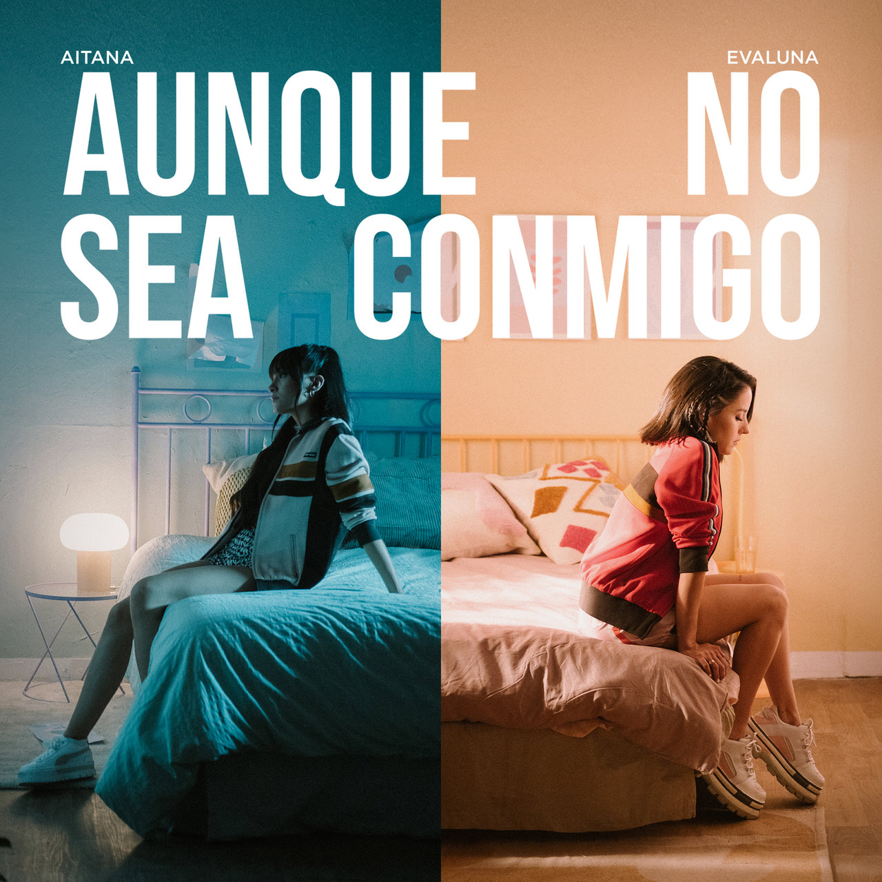 Aitana & Evaluna Montaner Aunque No Sea Conmigo cover artwork